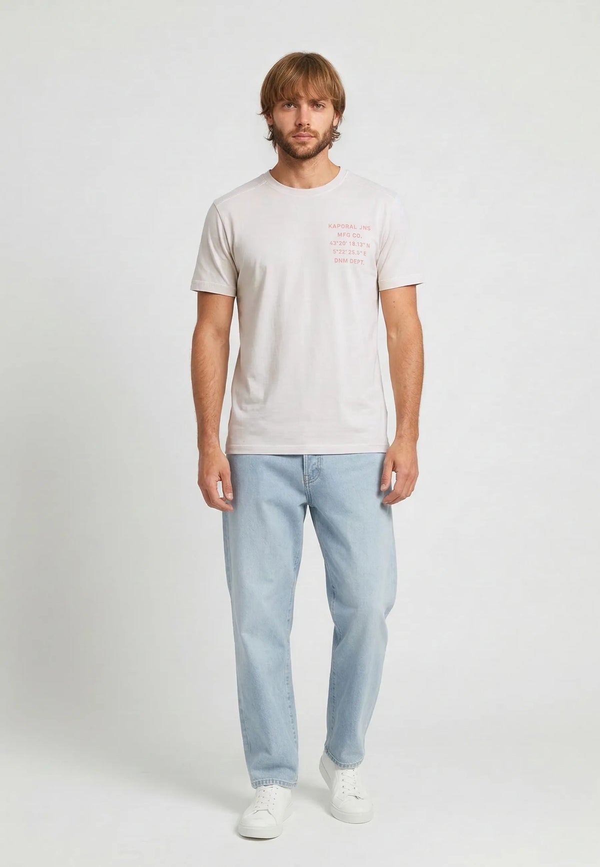BARK regular short-sleeve T-shirt white cotton