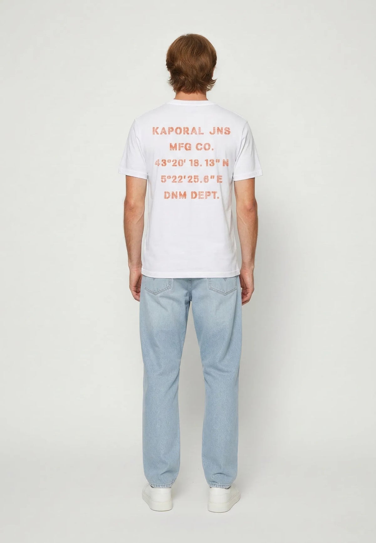 BARK regular short-sleeve T-shirt white cotton