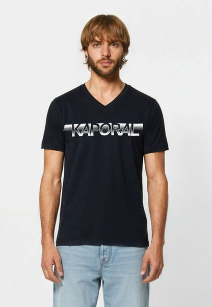 BART slim black stretch cotton short-sleeved T-shirt