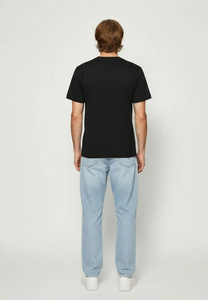 BAZZI regular short-sleeve T-shirt black cotton