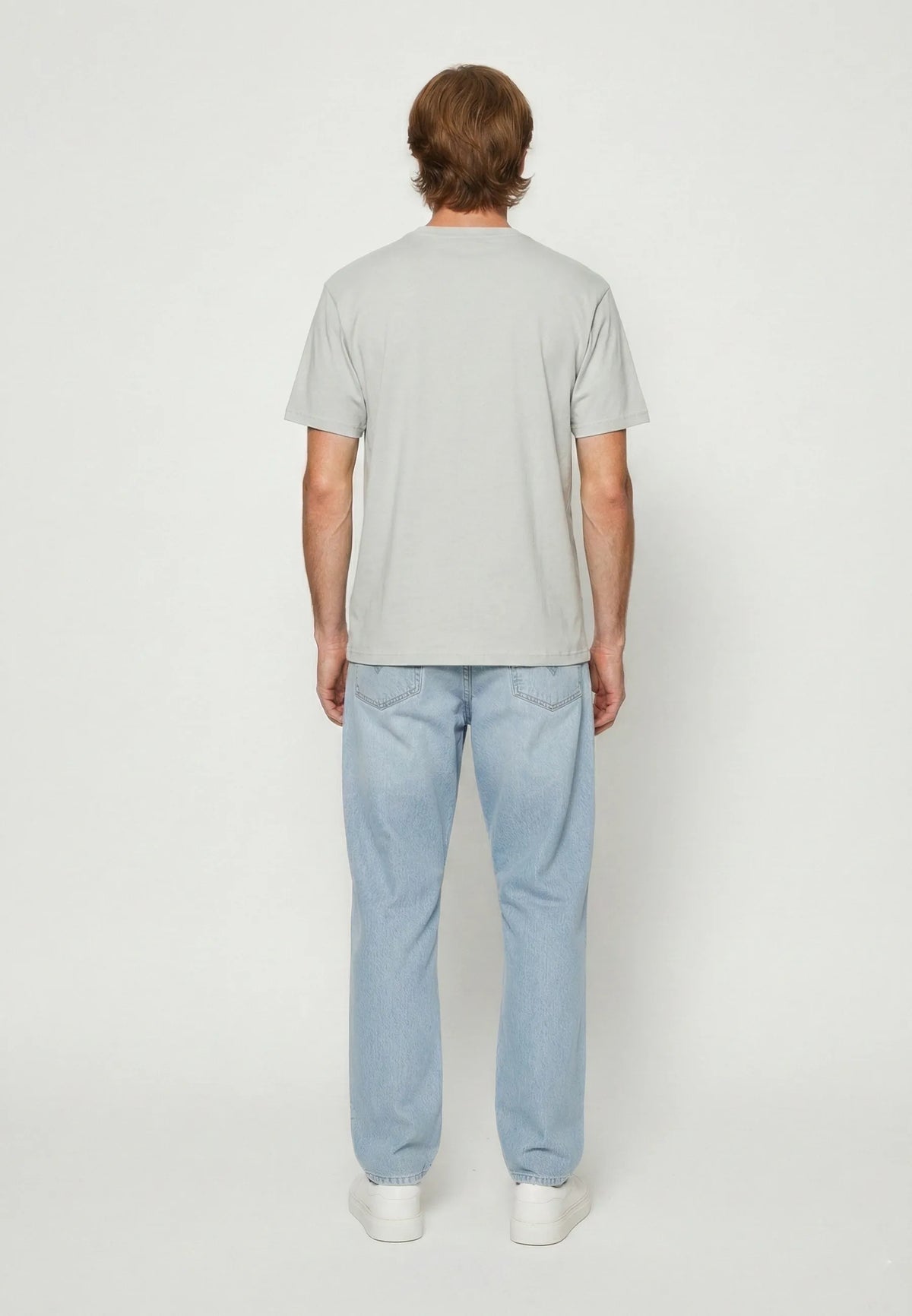 BAZZI off-white cotton regular short-sleeve T-shirt