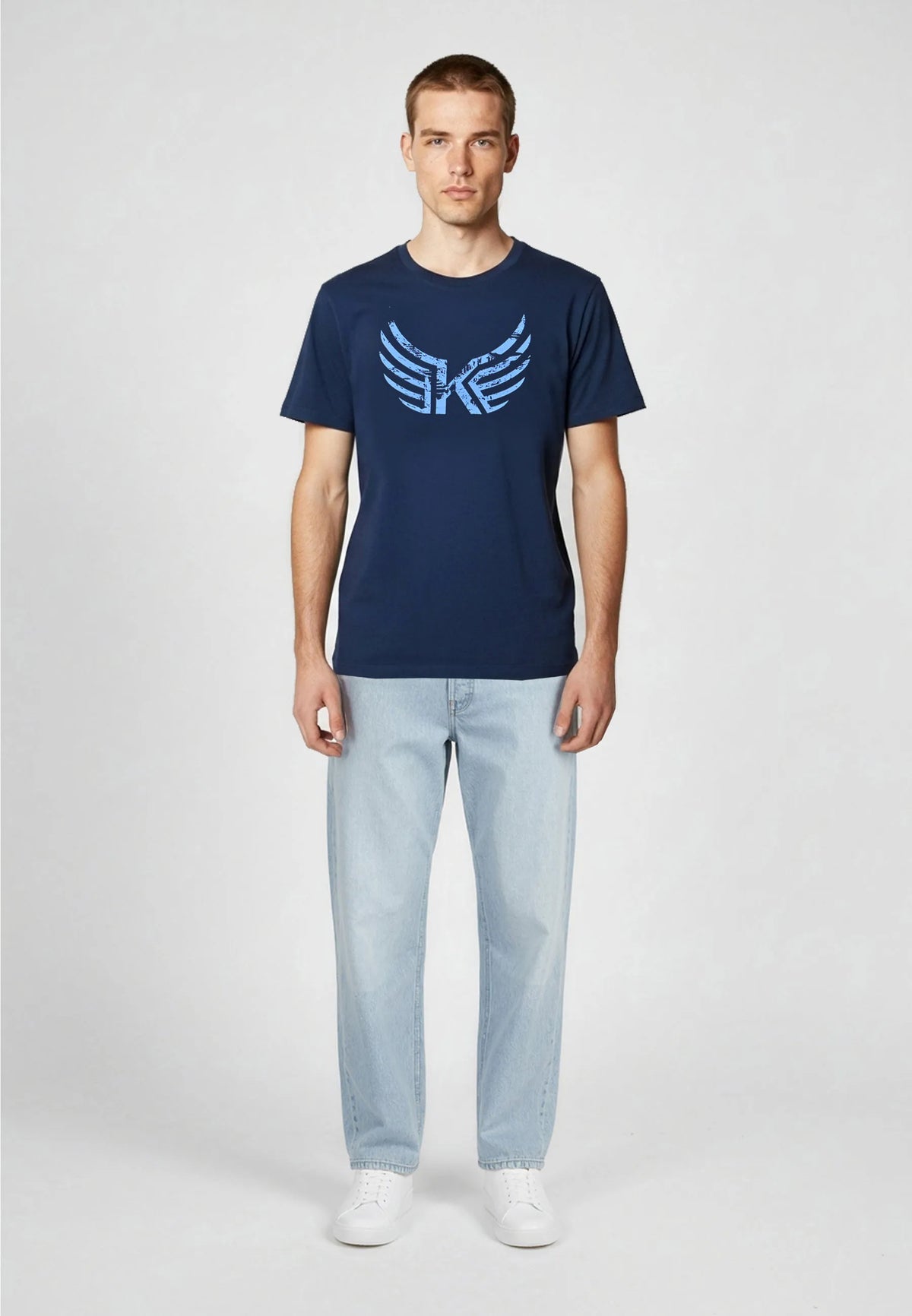 JACK navy cotton regular short-sleeve T-shirt