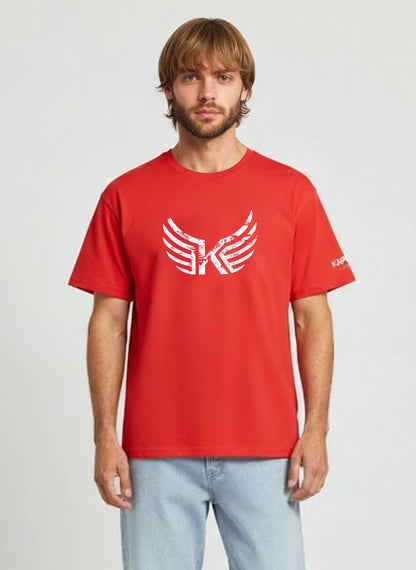 JACK bright red cotton regular short-sleeve T-shirt