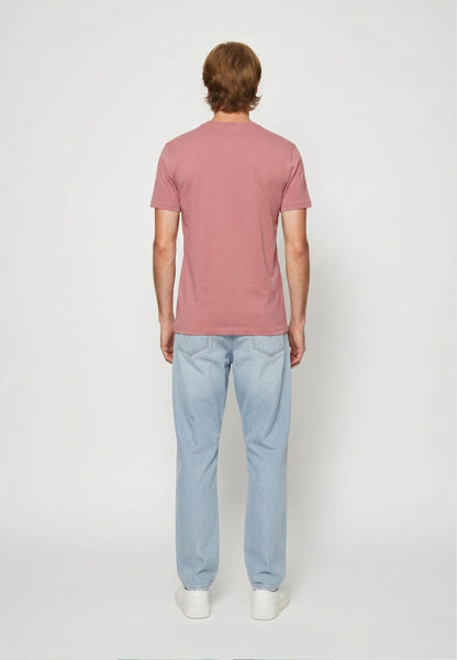 T-shirt short sleeves regular dusty pink cotton JAVA
