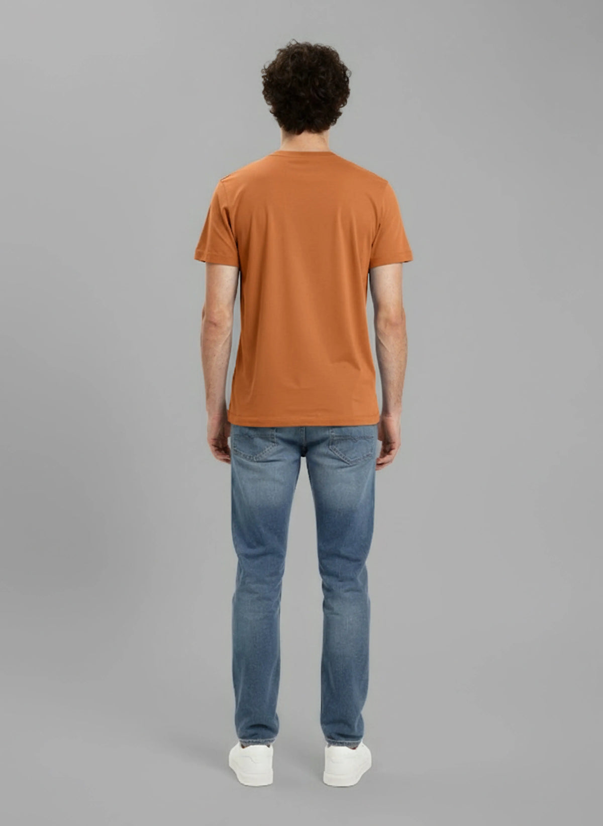 JAVA orange cotton regular short-sleeve T-shirt