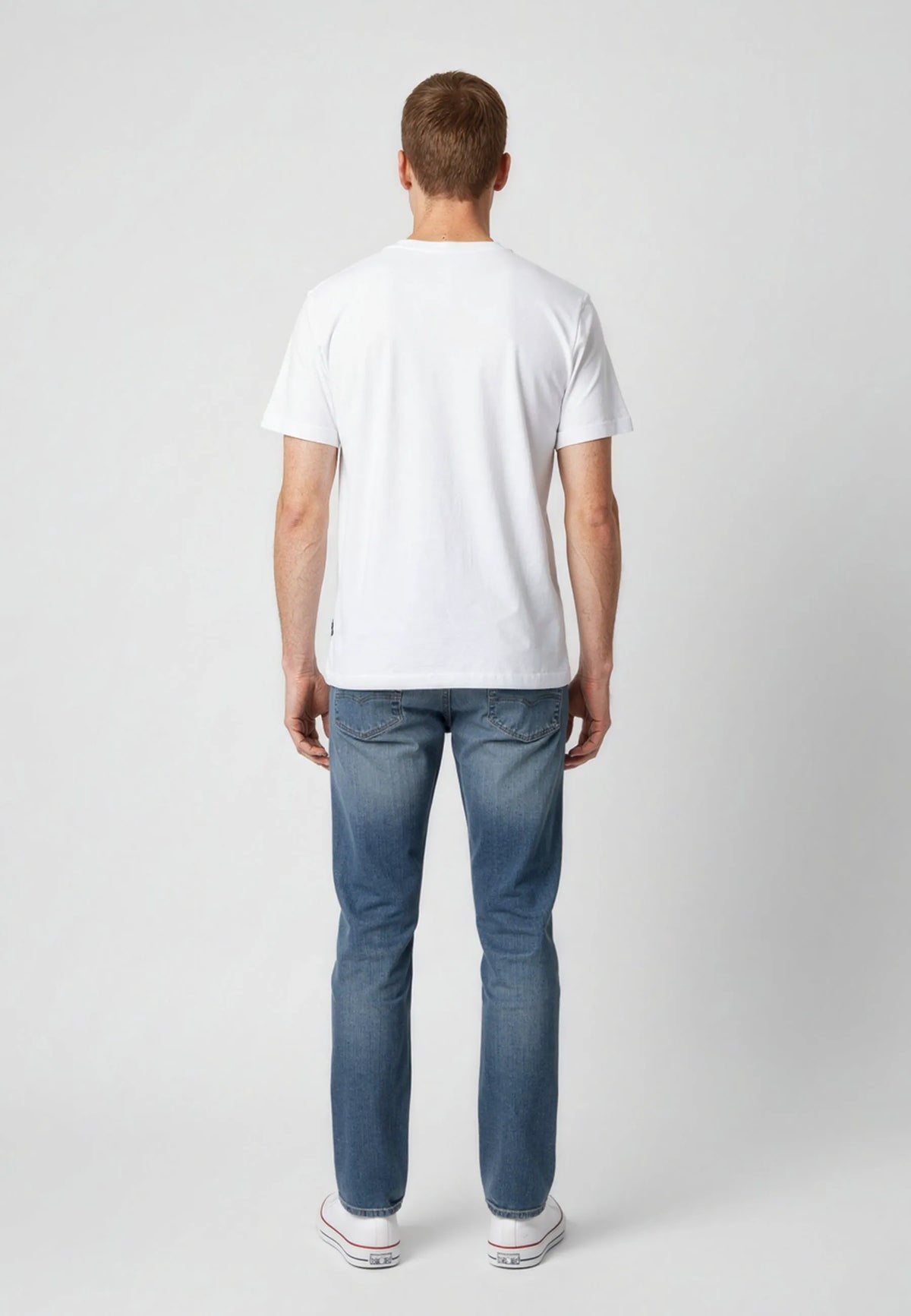 T-shirt short sleeves regular white cotton KRAFT