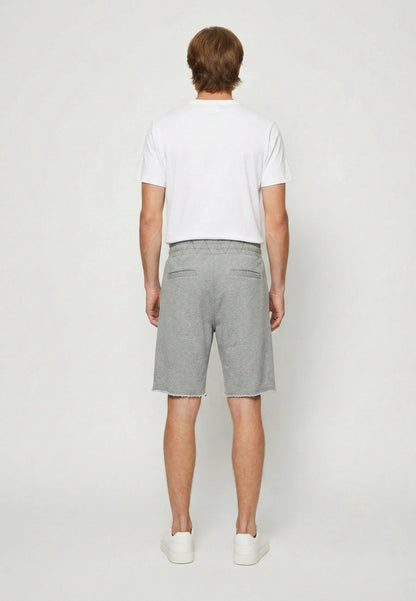 KASIUS grey cotton polyester fleece regular shorts