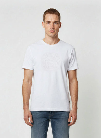 T-shirt short sleeves regular white cotton KRAFT