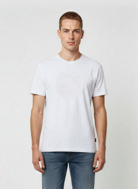 T-shirt short sleeves regular white cotton KRAFT