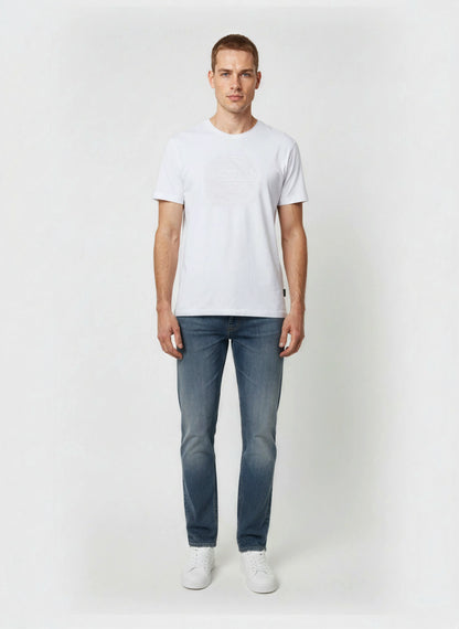 T-shirt short sleeves regular white cotton KRAFT