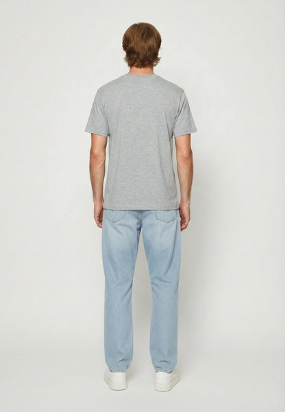 T-shirt short sleeves regular grey cotton KULAN