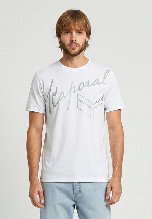 T-shirt short sleeves regular white cotton KULAN