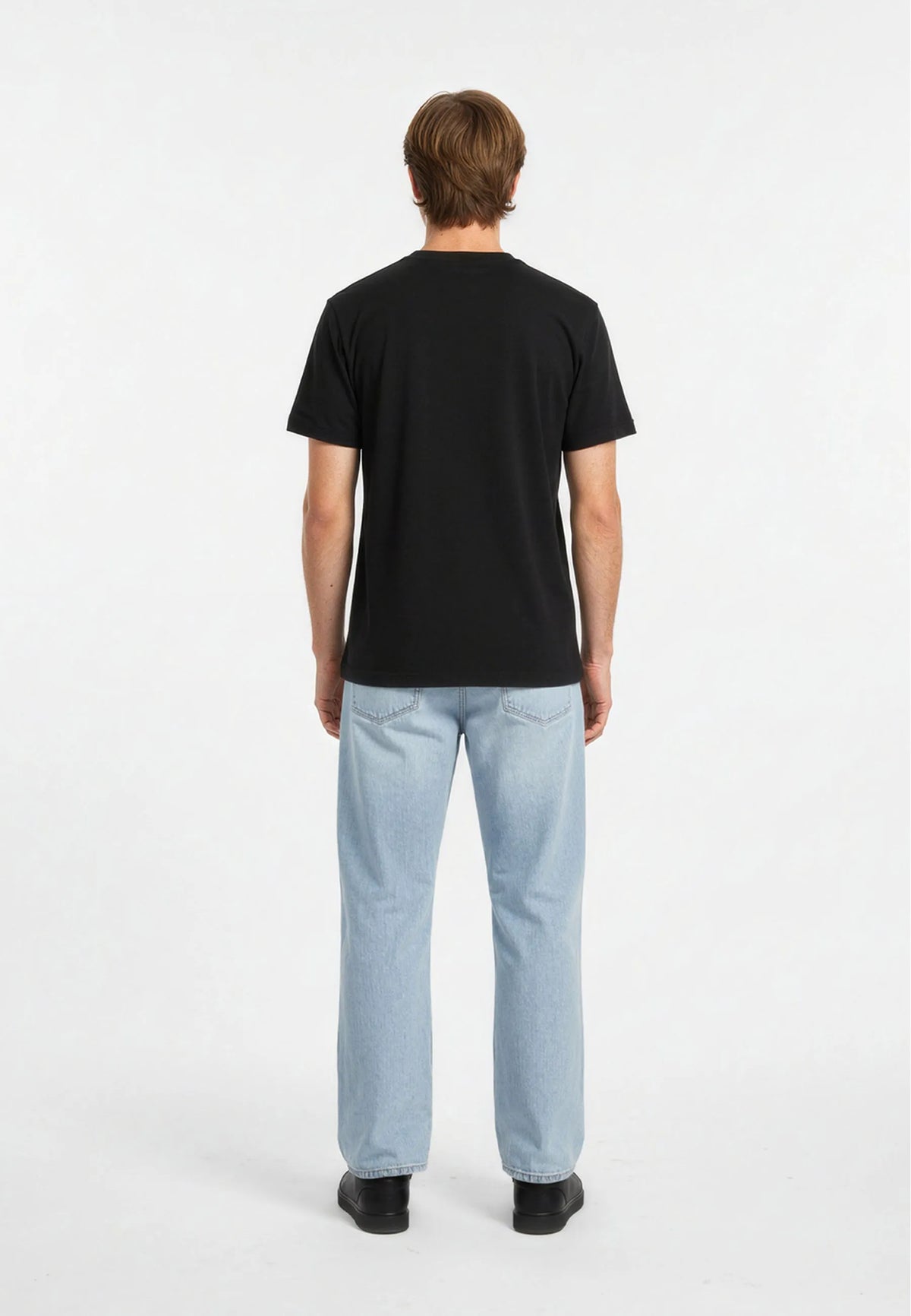 KULUM regular short-sleeve T-shirt black cotton