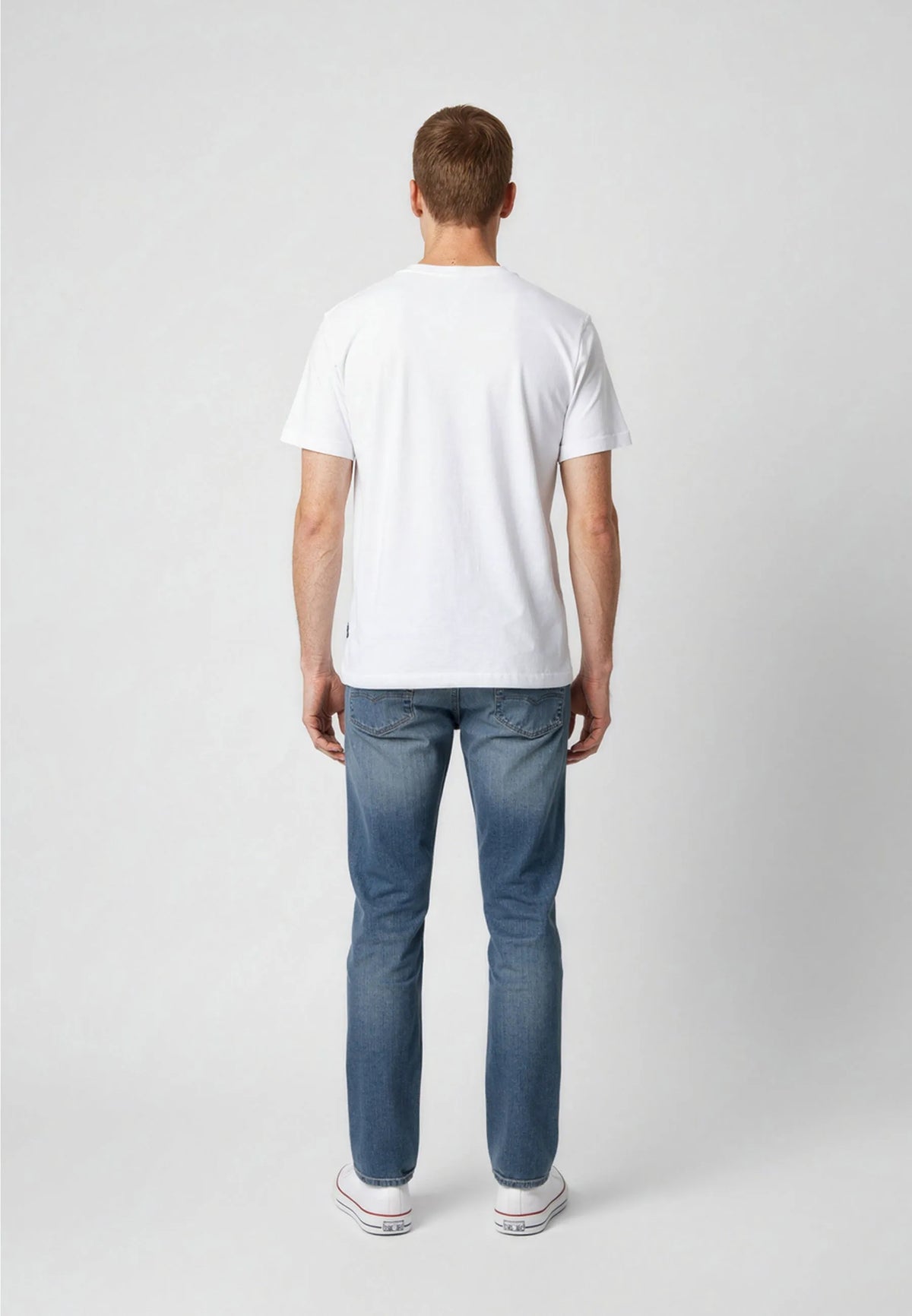 T-shirt short sleeves regular white cotton KWAK