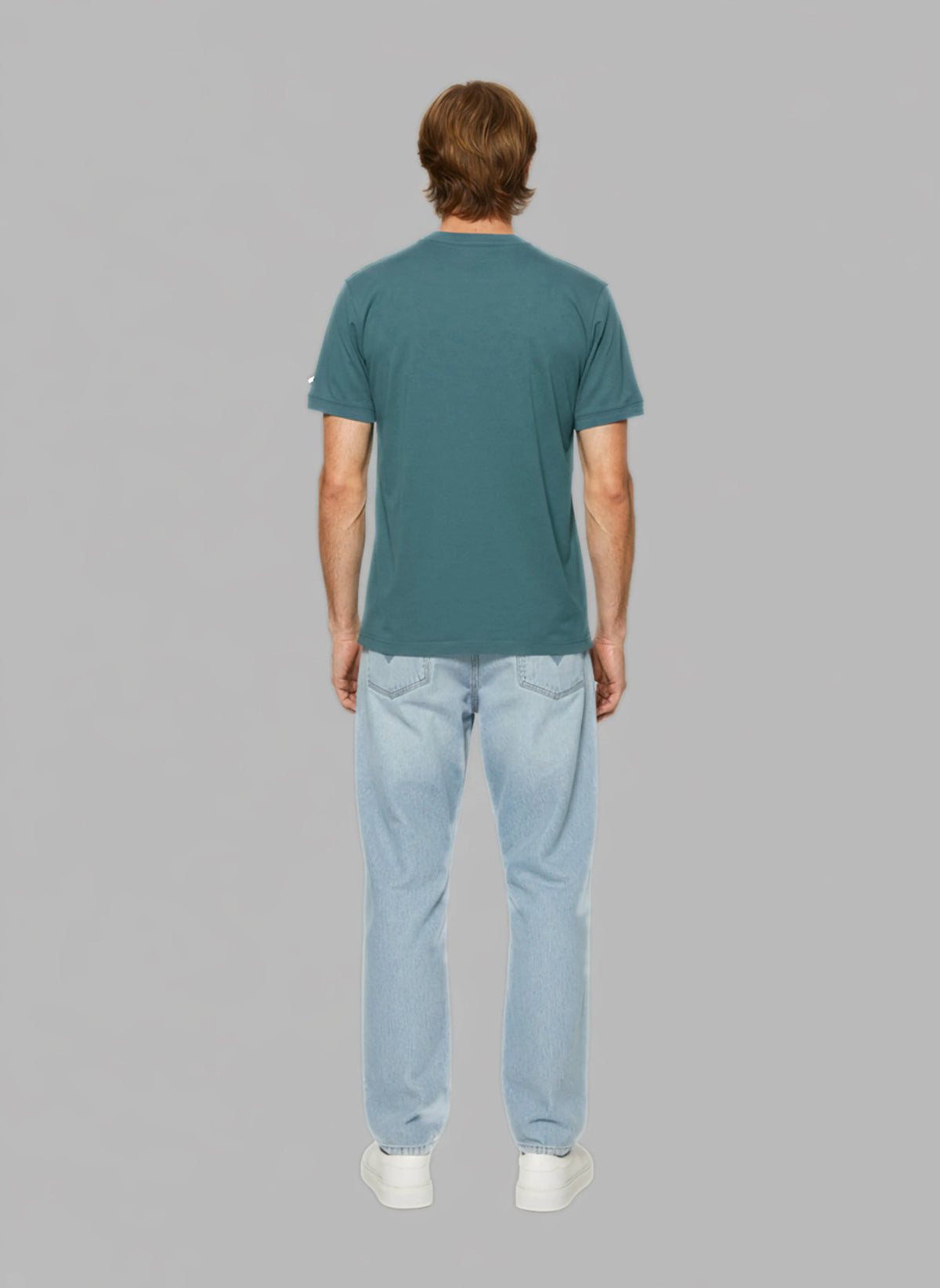 KWAK regular short-sleeve T-shirt bright blue cotton