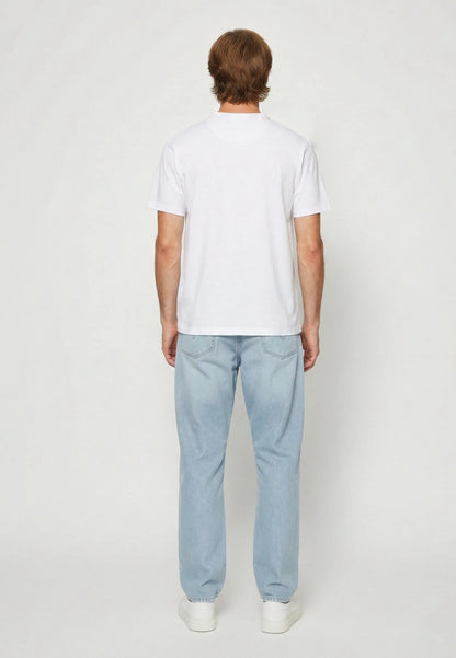 T-shirt manches courtes slim blanc coton stretch BART