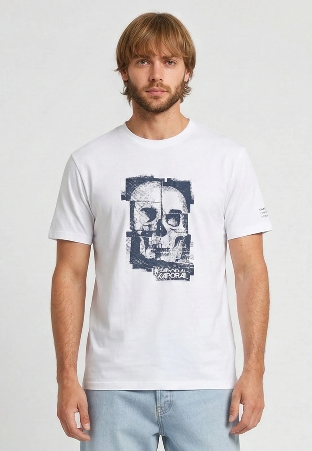 BERTO white cotton regular short-sleeve T-shirt