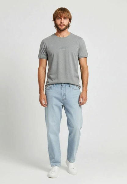 T-shirt short sleeves regular heather grey cotton NIRAJ
