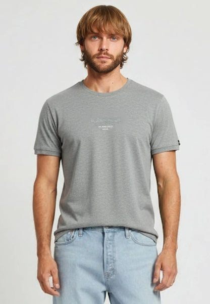 T-shirt short sleeves regular heather grey cotton NIRAJ