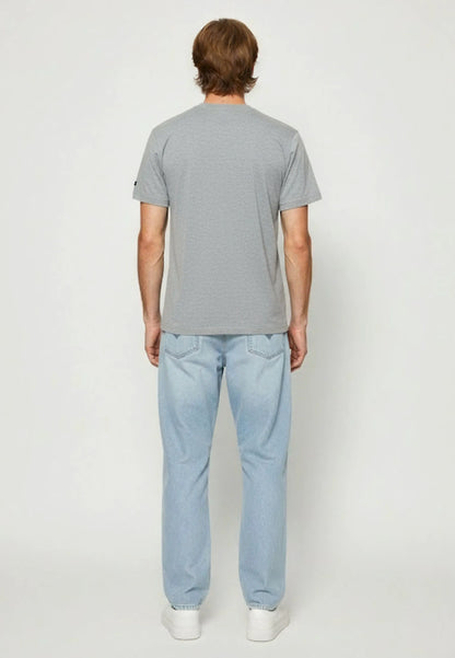 T-shirt short sleeves regular heather grey cotton NIRAJ