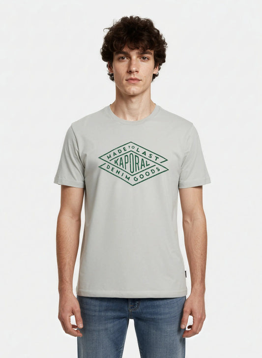 TOKY chalk white cotton regular short-sleeved T-shirt