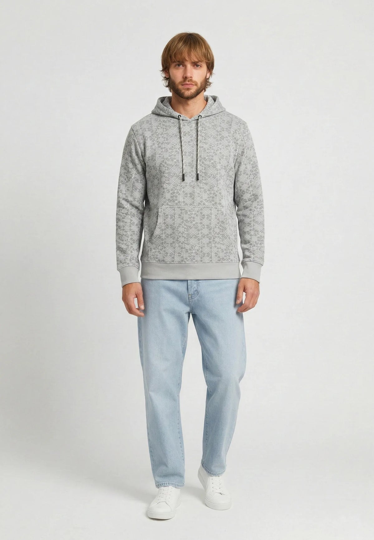 Hooded sweatshirt regular off-white cotton polyester NAMA