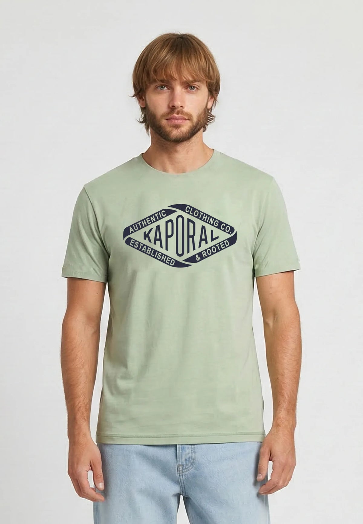 T-shirt short sleeves regular mint cotton RAZ
