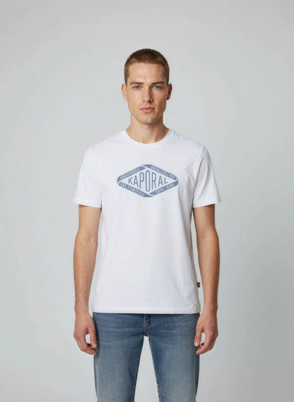 T-shirt short sleeves regular white cotton RAZ