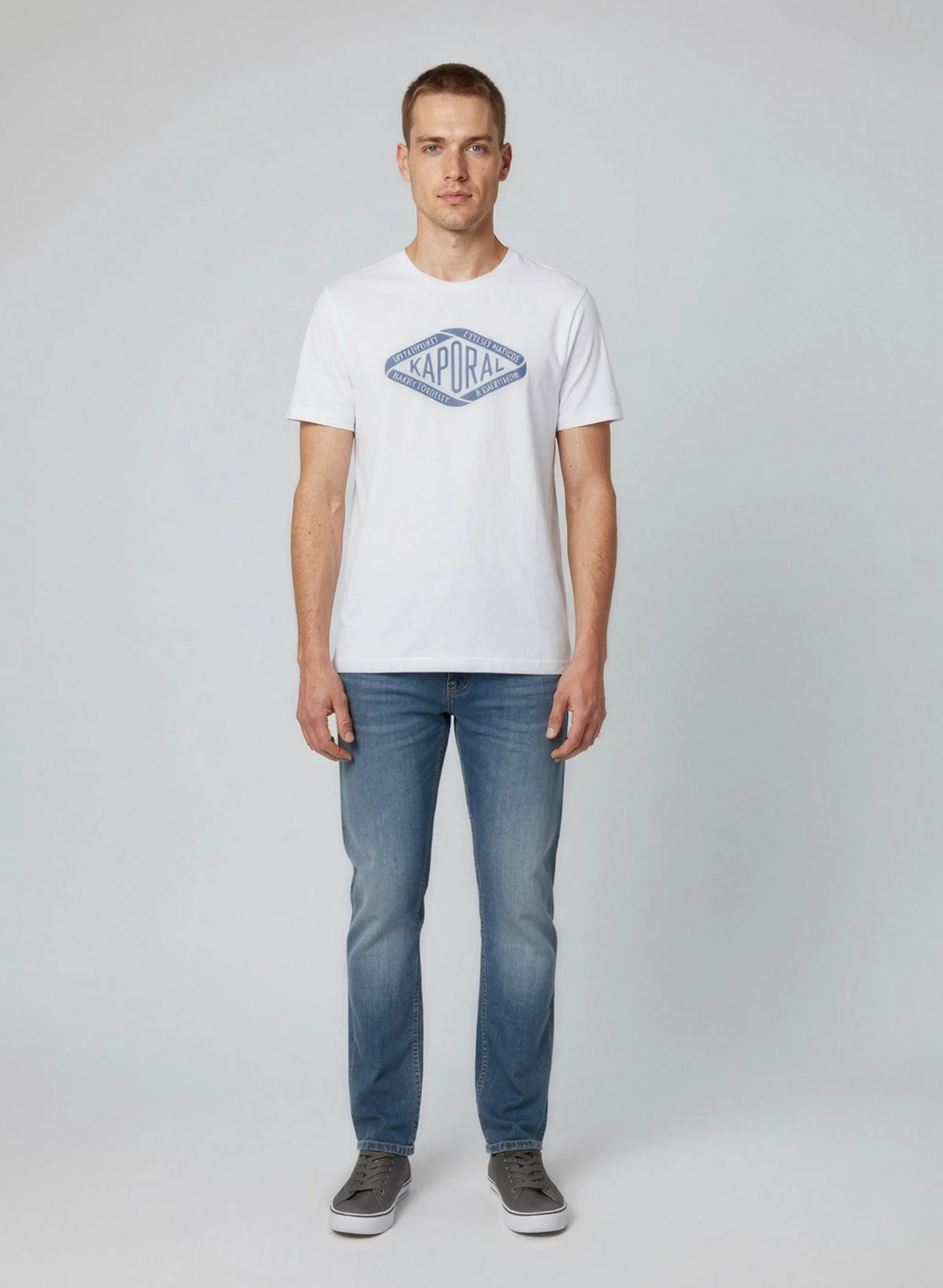 T-shirt short sleeves regular white cotton RAZ