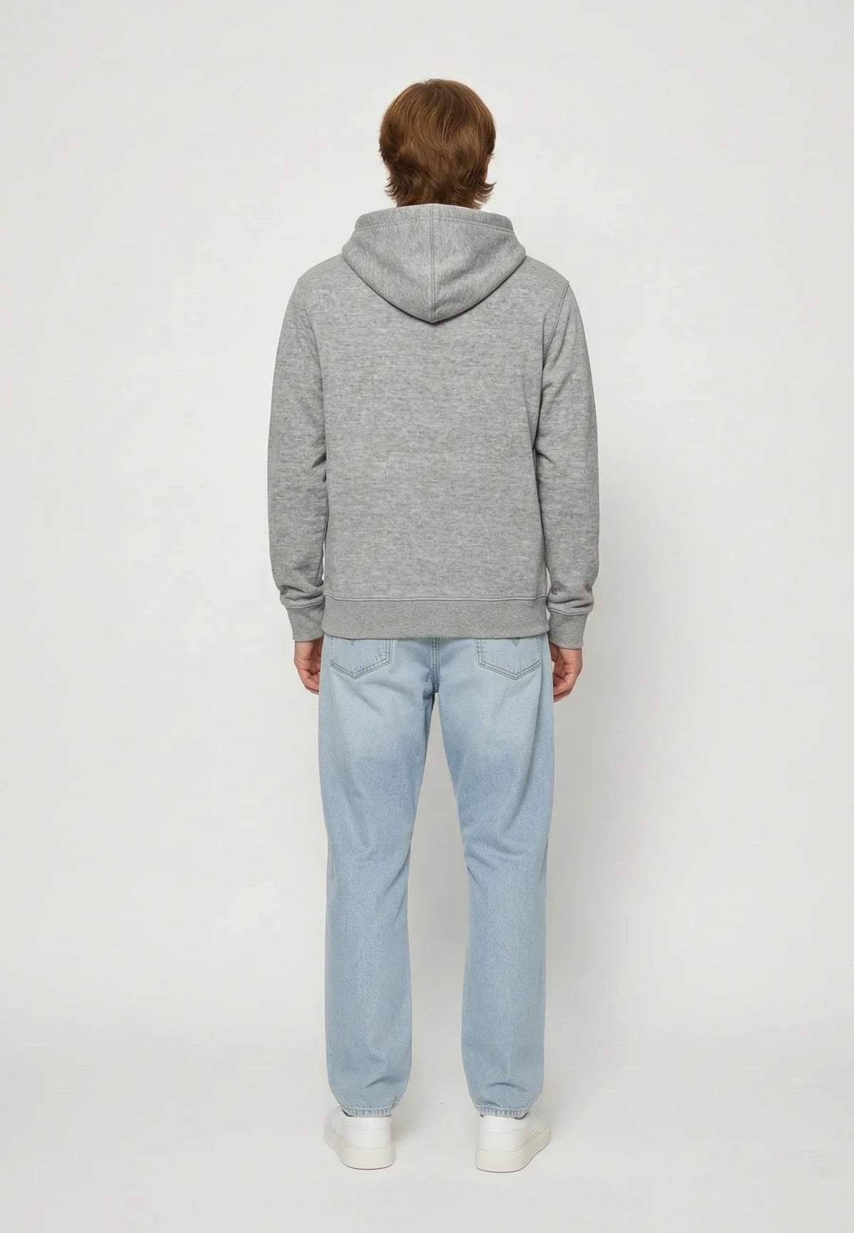 Sweatshirt regular heather grey cotton polyester ROLAN