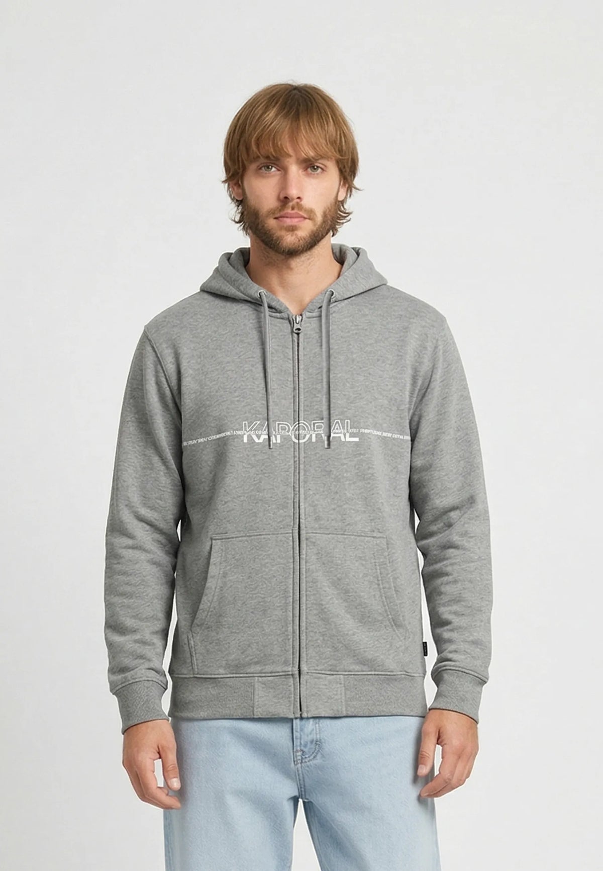 Sweatshirt regular heather grey cotton polyester ROLAN
