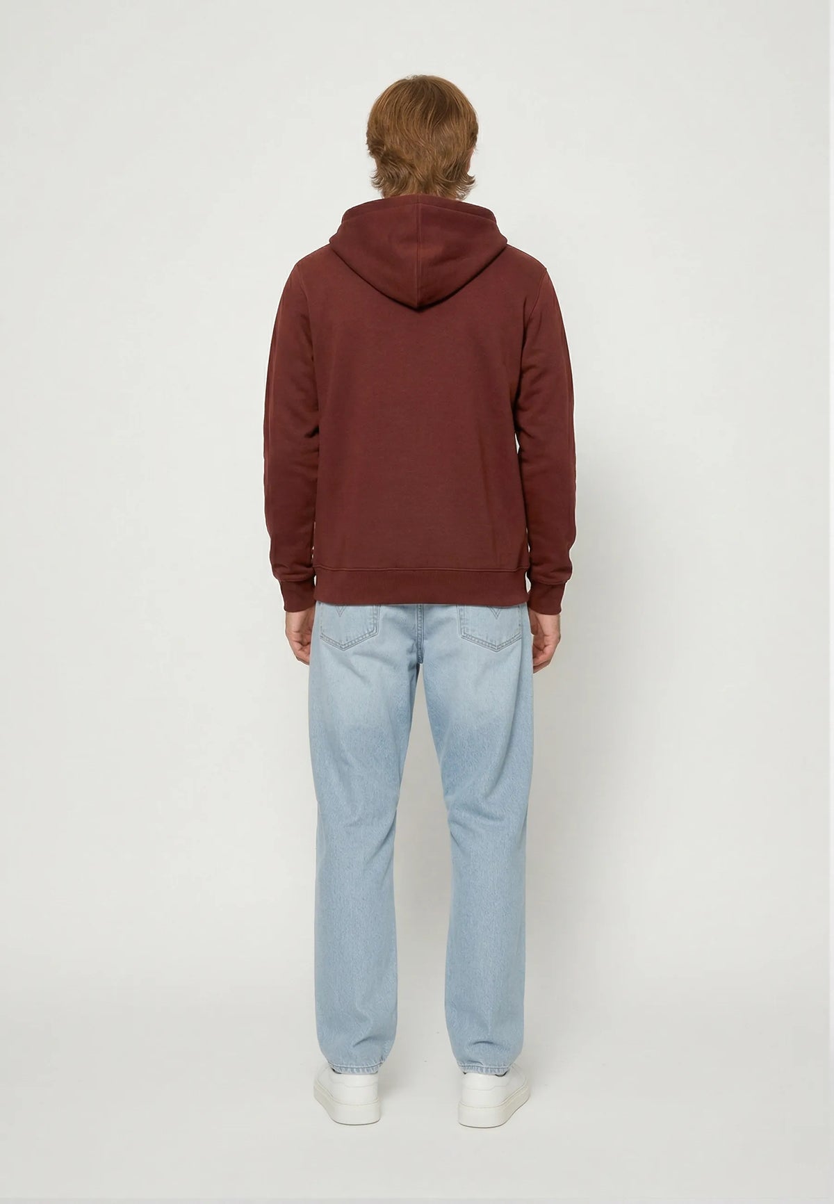 ROLAN burgundy cotton polyester regular sweatshirt