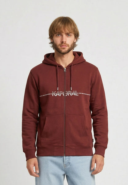 ROLAN burgundy cotton polyester regular sweatshirt