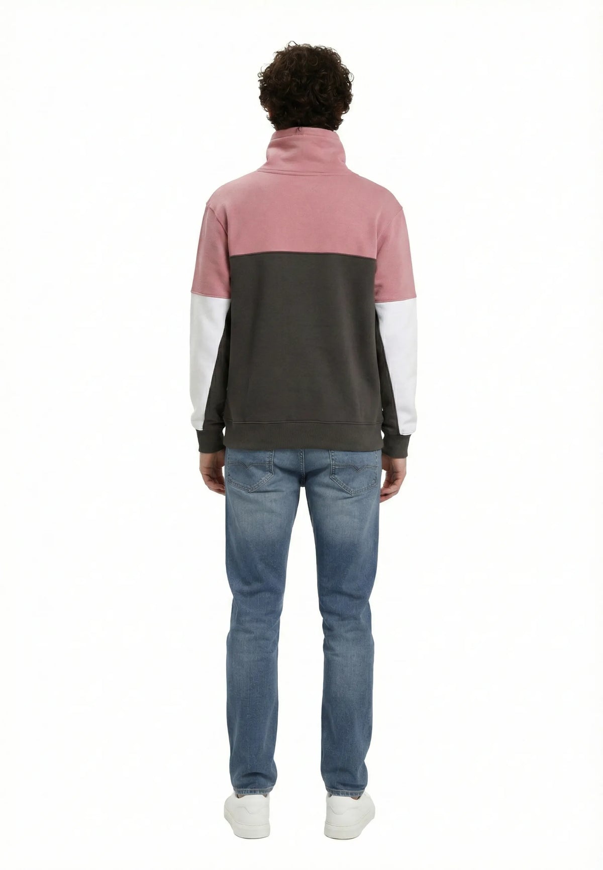 Sweatshirt regular dusty pink cotton polyester RUDON