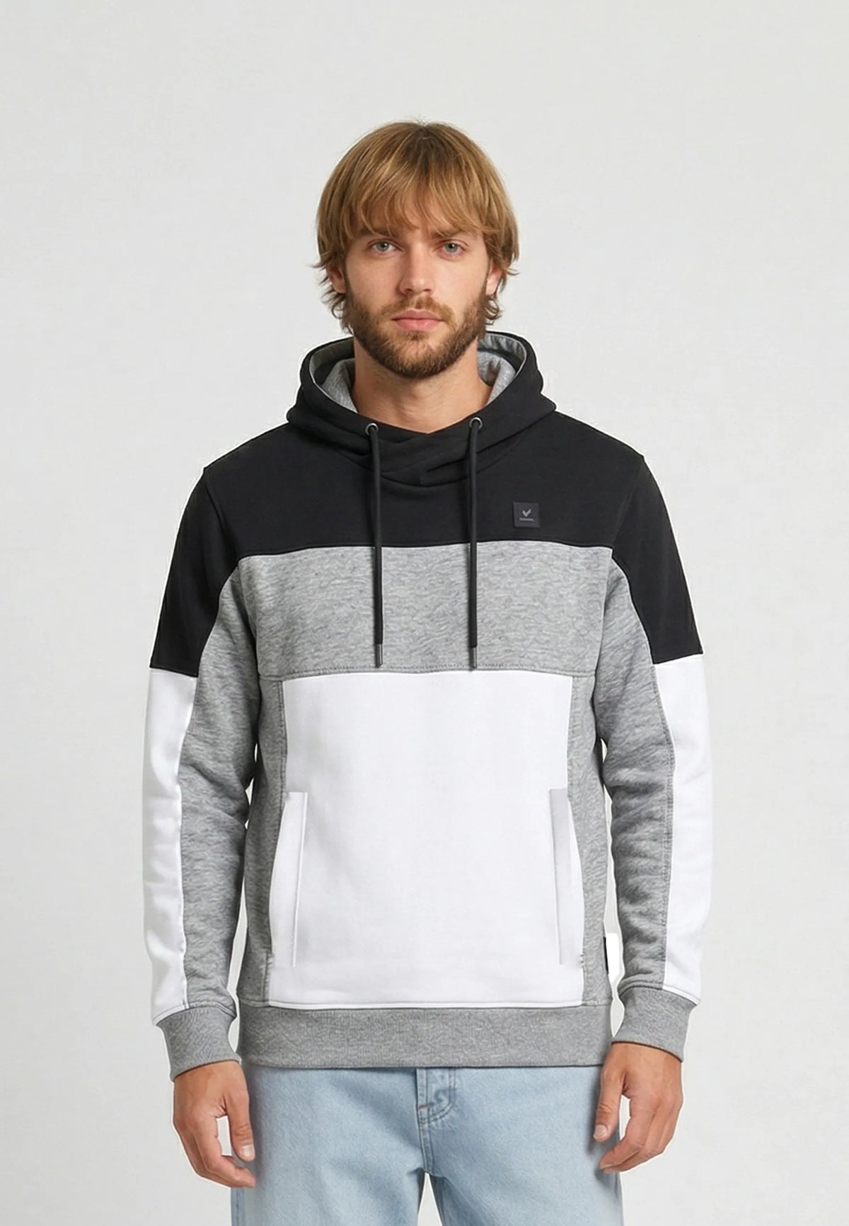 RUDON black cotton polyester regular sweatshirt