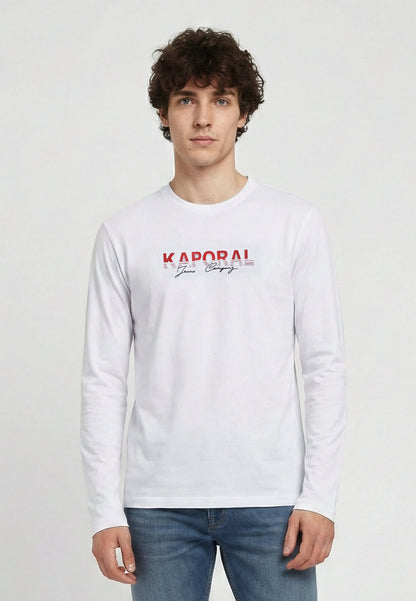 T-shirt manches longues regular blanc coton TAMAO