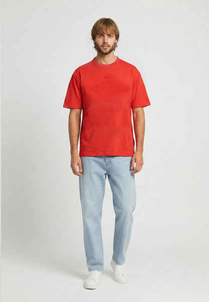 T-shirt short sleeves regular red cotton TIMAL