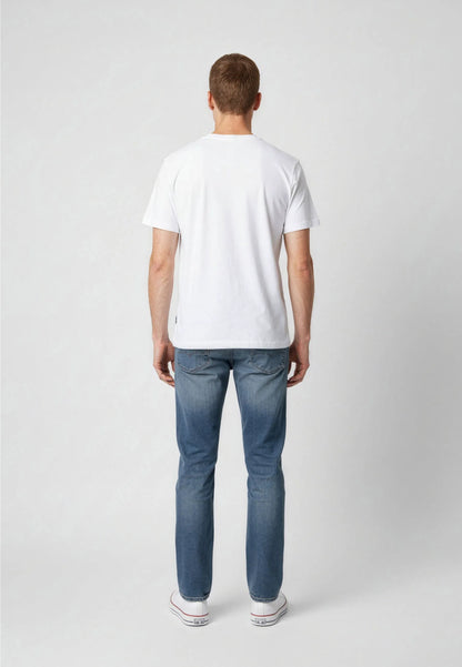 T-shirt manches courtes regular blanc coton TIMEO
