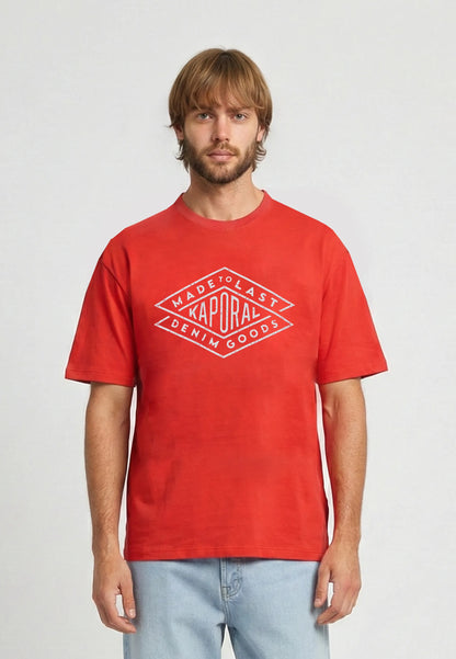 T-shirt short sleeves regular red cotton TOKY