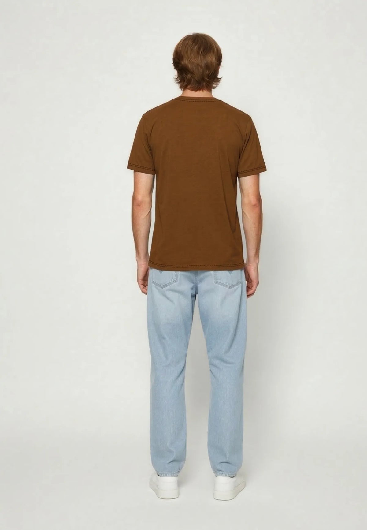 VADI copper cotton regular short-sleeved T-shirt