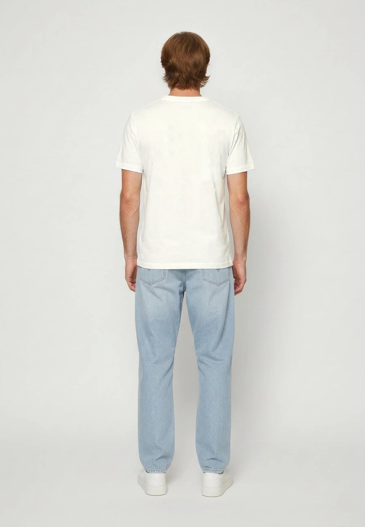 BOA regular short-sleeve T-shirt off-white cotton