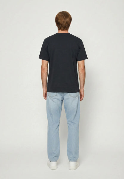 T-shirt manches courtes regular noir coton VADI