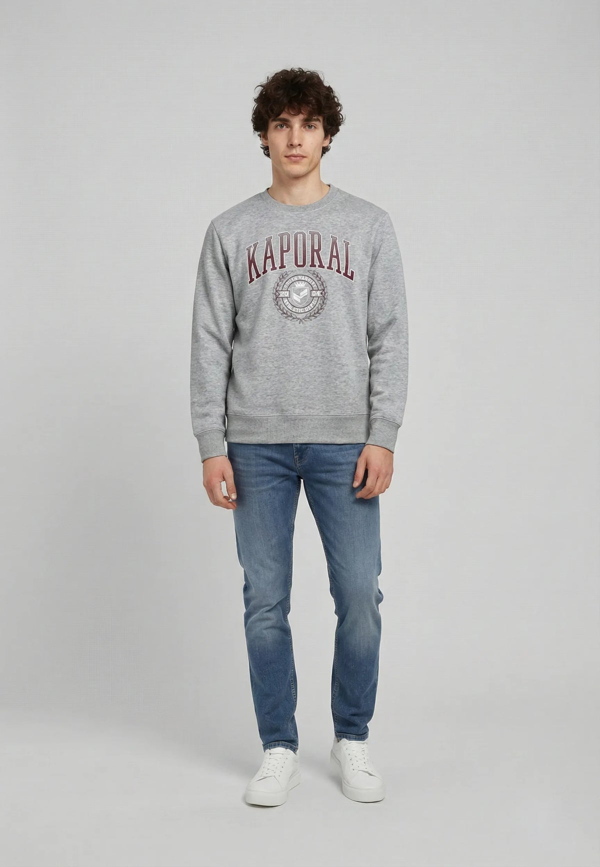 Sweatshirt regular heather grey cotton polyester RAMS