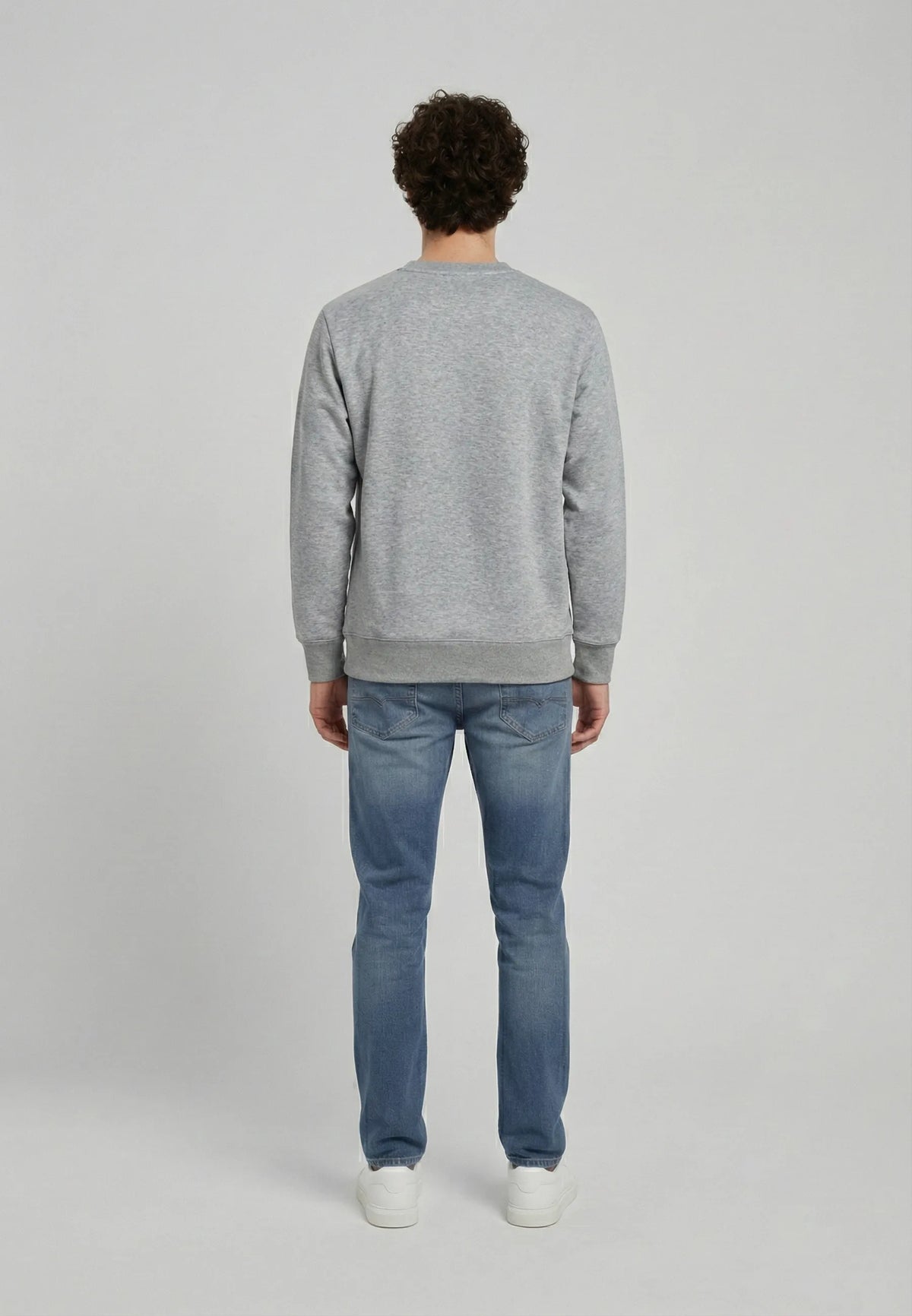 Sweatshirt regular heather grey cotton polyester RAMS