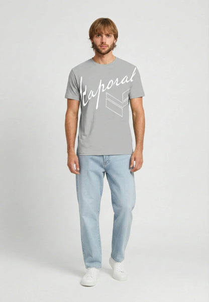 T-shirt short sleeves regular grey cotton KULAN